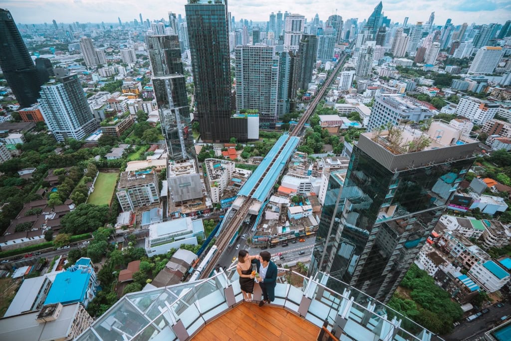 Views from Octave Rooftop Lounge at Marriott Sukhumvit in Bangkok